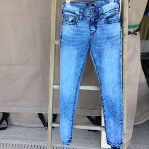 True Religion Rocco Skinny Distressed Trendy Grunge Y2K SZ 28